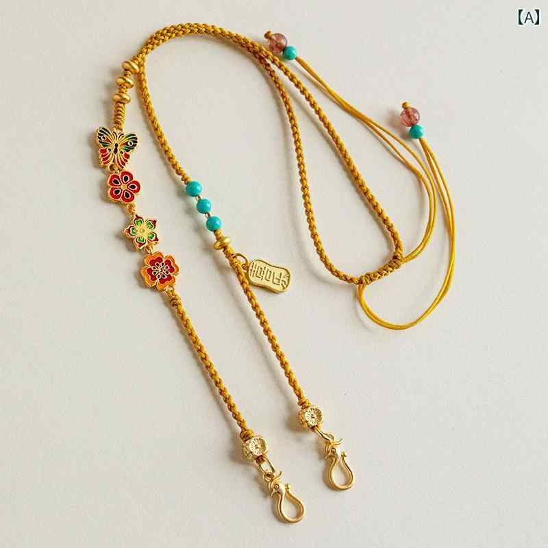 ネックレス メンズ レディース アクセサリー 織り ストラップ 編組 ロープ ゴールド 如意 4,775円