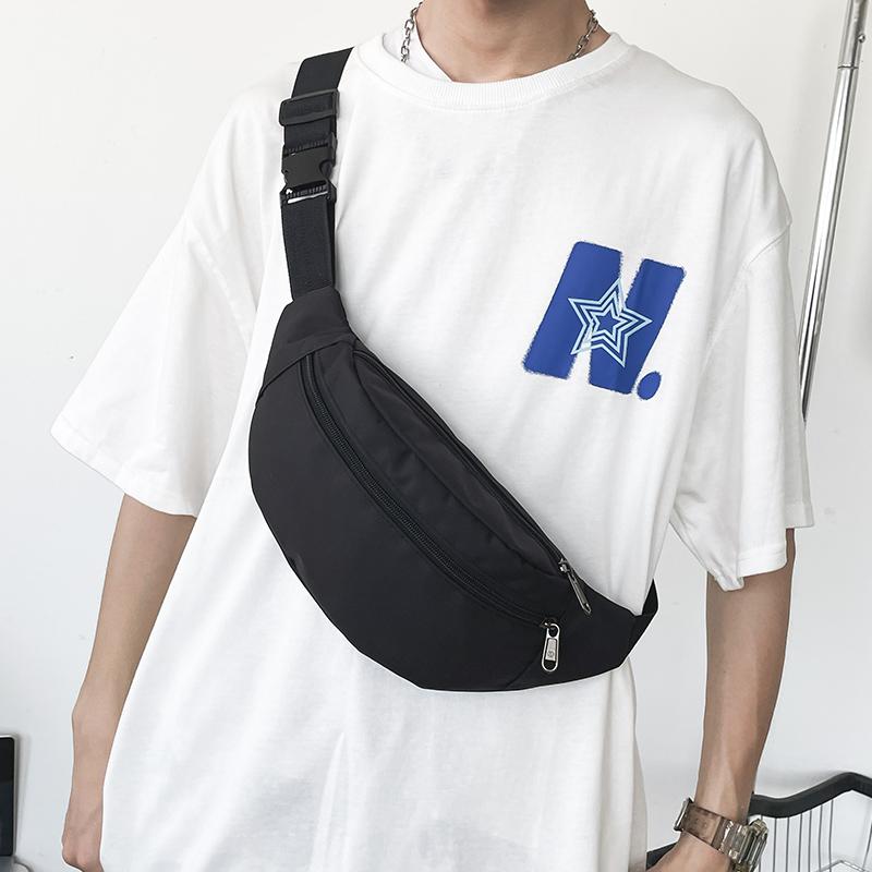 ミニ ポシェット メンズ クロス ボディバッグ チェスト ファッション スポーツ レジャー ウエスト 通勤 ショルダー ブラック