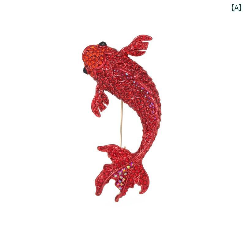 ブローチ おしゃれ ピン 華やか 上品 アクセサリー レトロ ジュエリー コサージュ スーツ レッド 12,662円