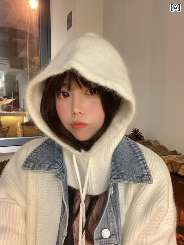 楽天市場】バラクラバ ニット レディース おしゃれ かわいい(ワイン