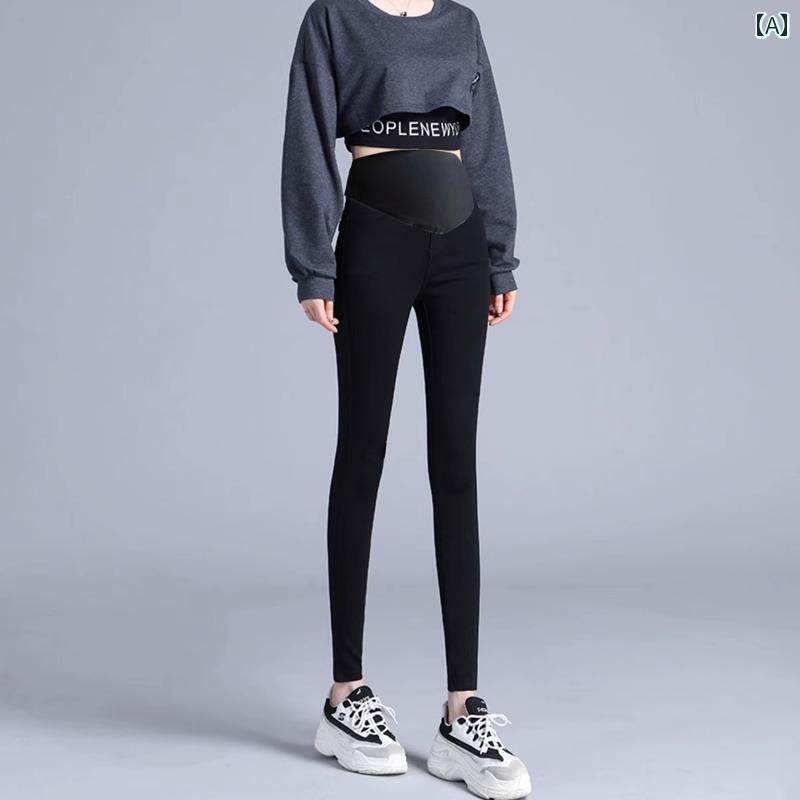 レギンス パンツ レディース 秋冬 暖かい アウター マタニティ ベルベット カジュアル ブラック 厚手