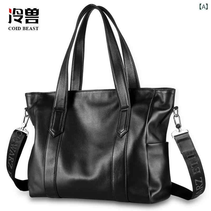 ブリーフ入れもの メンズ トートバッグ 商行為 御徒面子 執務室 通い ハンドバック 心地好い 分かりやすい 革 なめし革 肩先 曲がったがけ 黒いこと