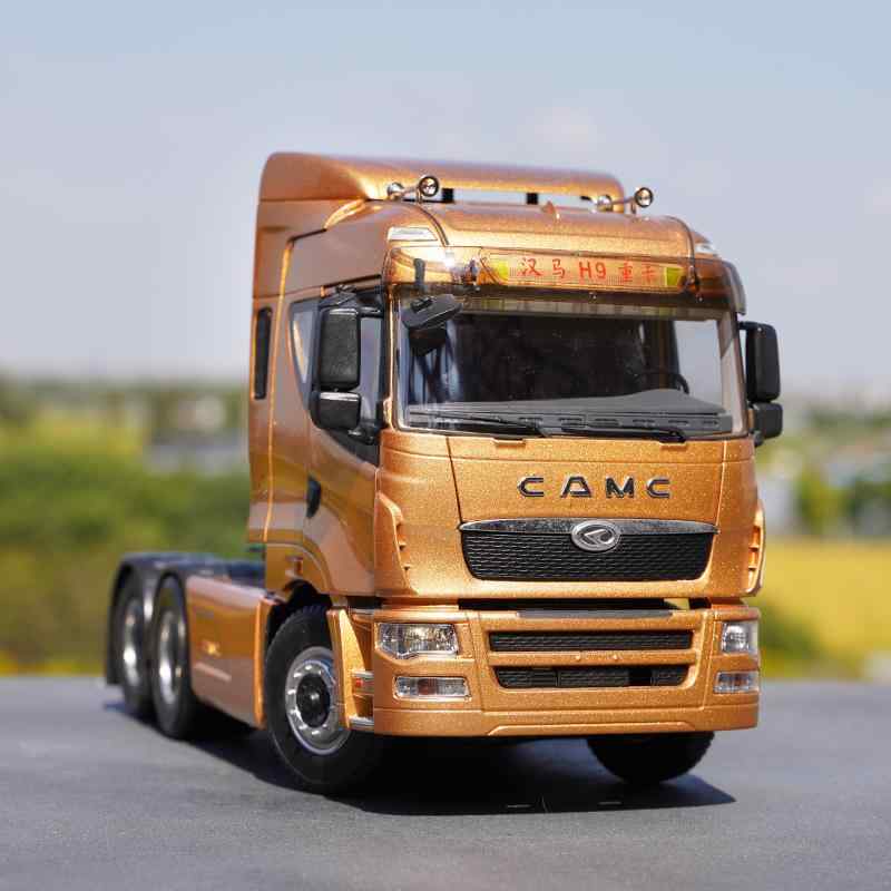 トラック トレーラー 模型 ミニカー おもちゃ 子供 ギフト 大型 トラクター エンジニアリング 合金 イエロー