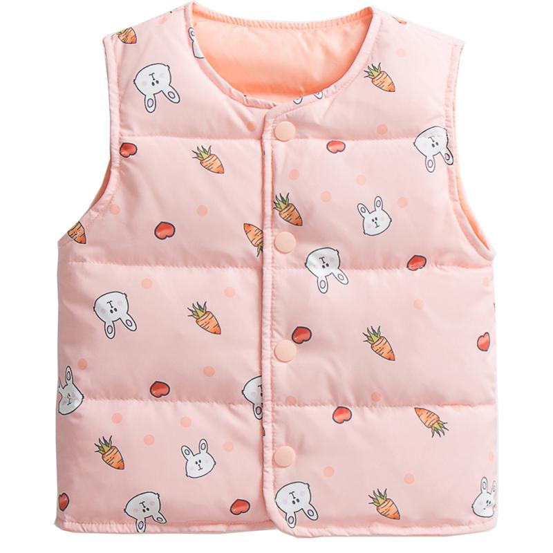 ダウンベスト キッズ 女の子 アウター 子供服 秋冬 ベビー 軽量 インナー チョッキ オレンジ ホワイト ピンク