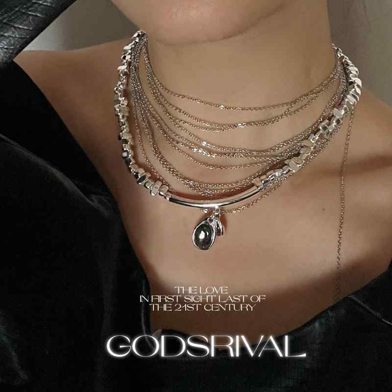 ネックレス メンズ レディース アクセサリー おしゃれ カップル ストリート 秋冬 シルバー