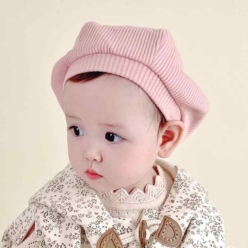 ベレー帽 ニット帽 キッズ 女の子 ベビー かわいい 帽子 春秋 幼児 ソフト ピンク イエロー ホワイト