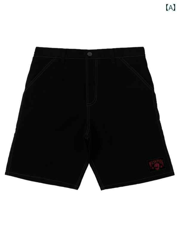 ハーフパンツ メンズ 短パン ショートパンツ ヒップホップストリート ファッション アメリカン ゆったり 迷彩 カジュアル 万能 ブラック カーキ