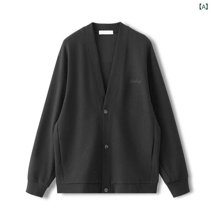 編み物 メンズ ジレー 馬鹿でかい大きさ ゆったり 心地好い 烏兎 スウェーター 韓国 薄っぺら 黒いこと 白いこと 黄色