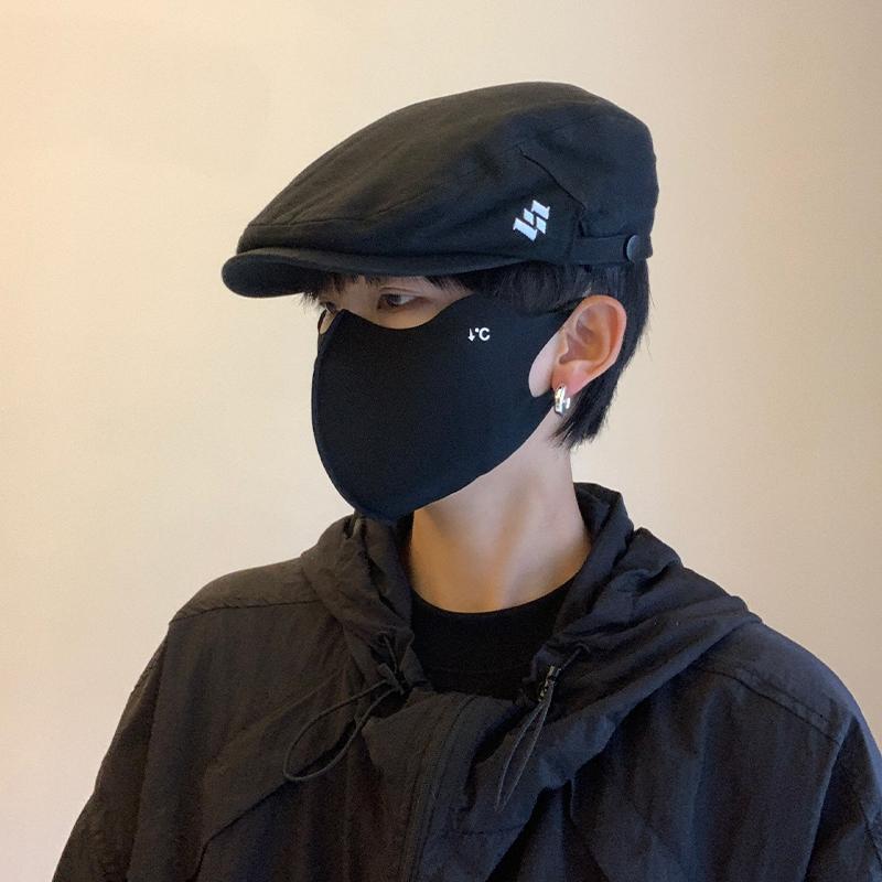 ハンチング 帽子 メンズ 英国 レトロ シンプル 薄手 ベレー帽 屋外 日焼け防止 キャスケット ブラック グレー ブラウン