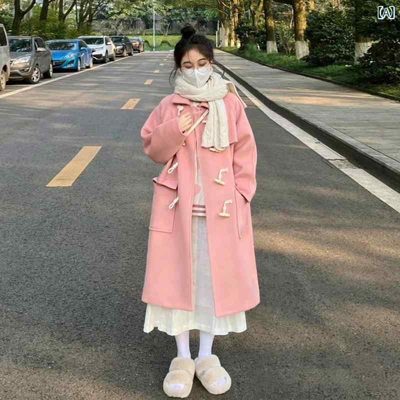 楽天市場】ダッフルコート レディース アウター 丈 秋冬 ホーンボタン