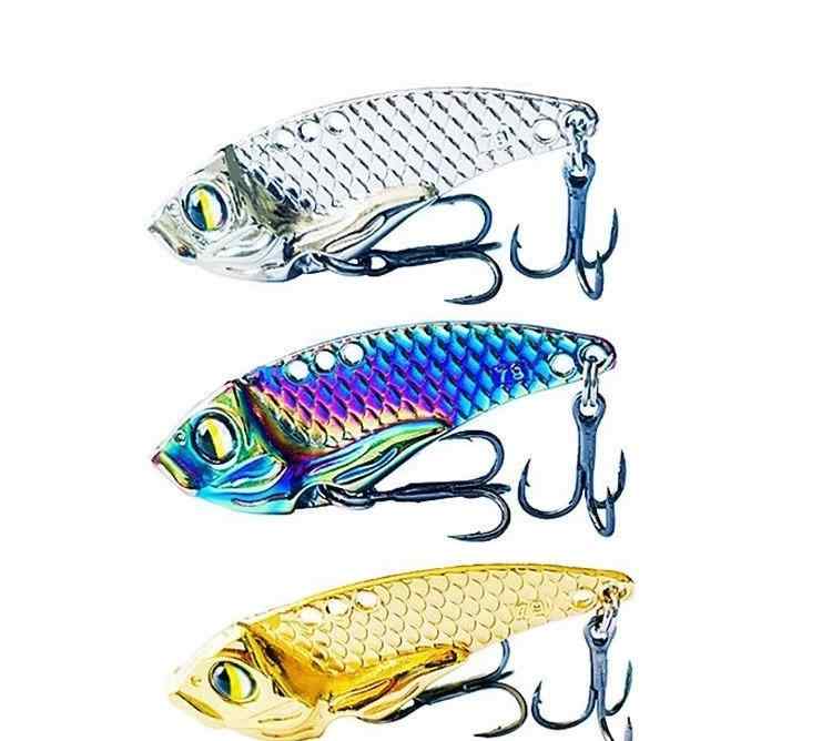 釣り ルアー 疑似餌 淡水魚 遠投 ベイト メタル ドラゴン スケール フェイク スパンコール カラフル ガラガラ 上げ口 魚 ロング ショット ゴールド シルバー