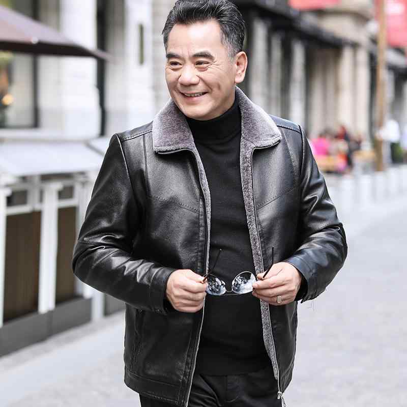 ジャケット レザー メンズ アウター 裏起毛 暖かい 厚手 冬 コート ジップアップ カジュアル 大きいサイズ ブラック