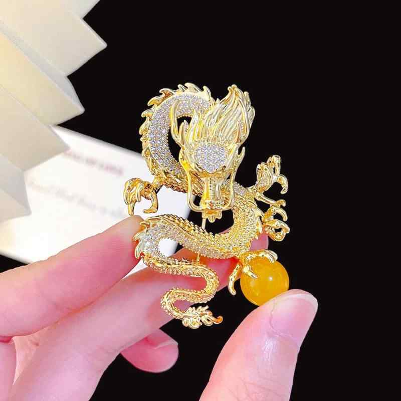 楽天市場】シルバーアクセサリー 雲龍鏡ブローチ 竜 バッジ