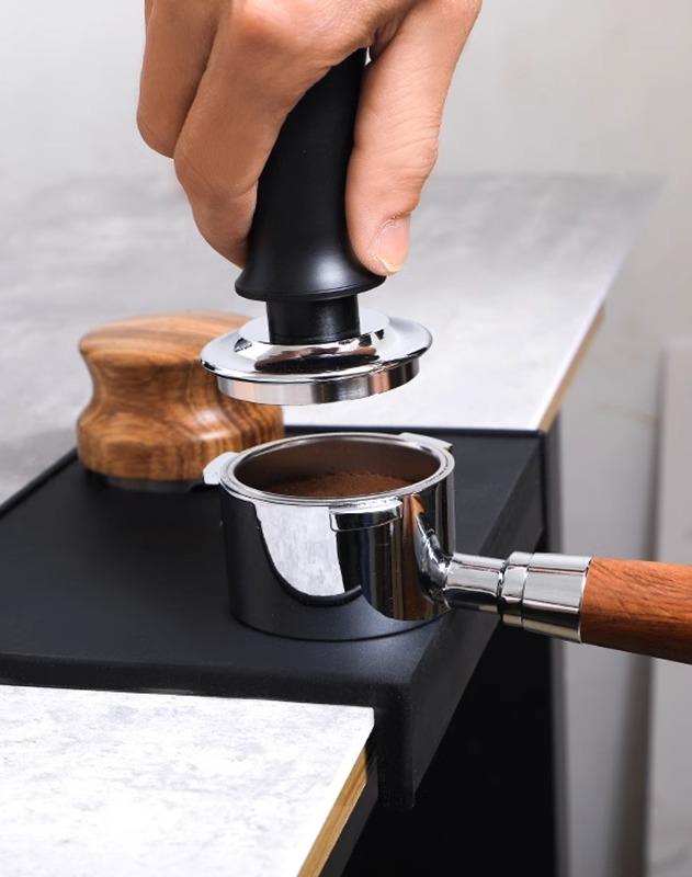 コーヒー タンパー 埋立圧器 バリスタ エスプレッソ ツール 器具 ステンレス 定力 プレス ハンマー 弾性 圧力