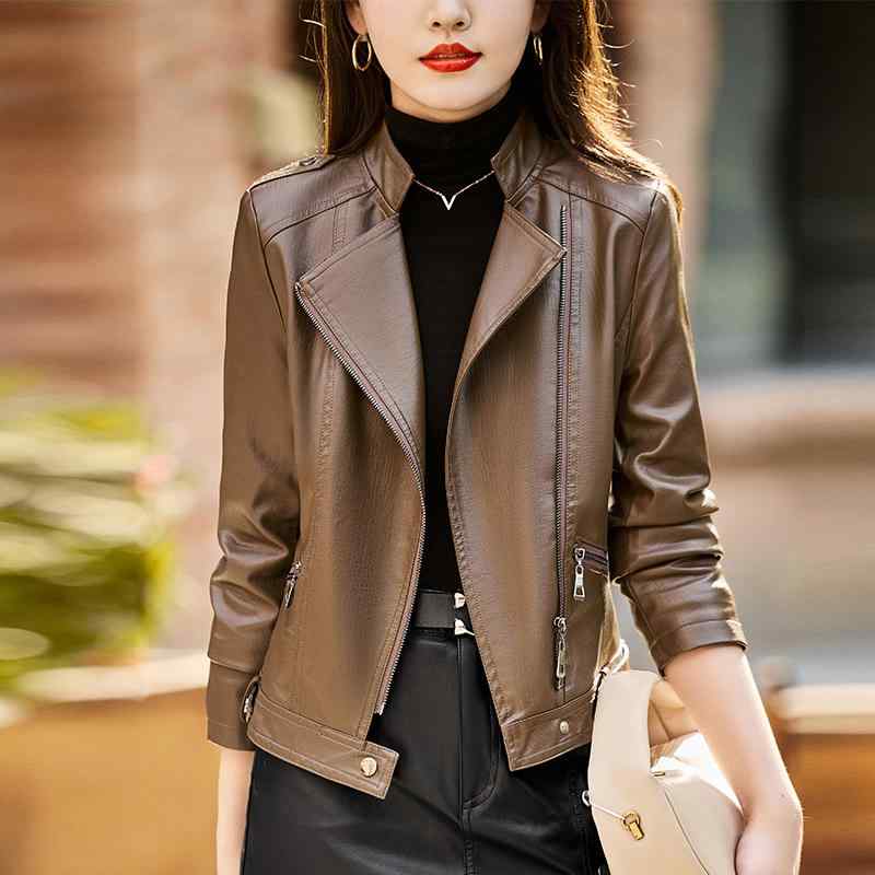 楽天市場】レザー ジャケット レディース ライダース 春秋冬 革