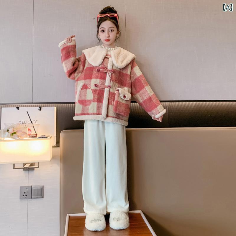 キッズ 赤ちゃん アウター 厚地の外套 うしろ帯 赤ちゃん服 秋冬 羊毛 朦々たる