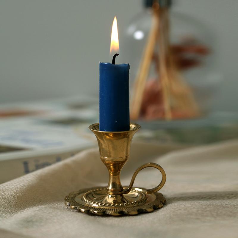 アンティーク キャンドルスタンド　真鍮　灯燭台 　金属工芸 送料無料】華やかな5灯のキャンドルスタンド 枝付き燭台