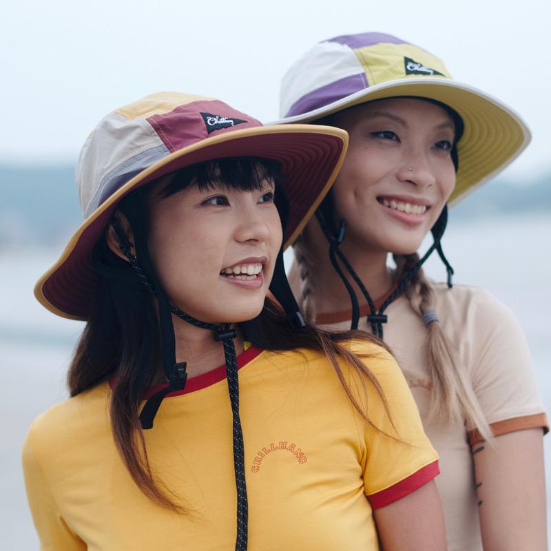帽子 メンズ レディース カップル 夏 防水 キャンプ 登山 日焼け止め サーフィン 黄緑 黒 ボルドー｜Grams店