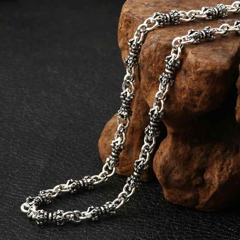 ネックレス メンズ アクセサリー レトロ ファッション ジュエリー チェーン 韓国 スターリングシルバー 34,062円