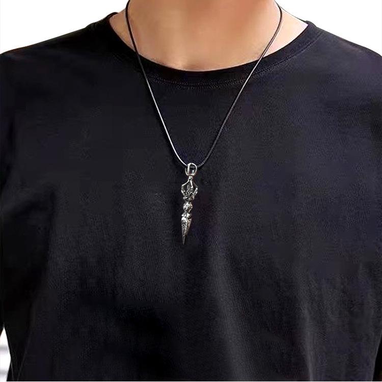 ネックレス メンズ レディース カップル アクセサリー ペンダント ジュエリー ヒップホップ ファッション シルバー