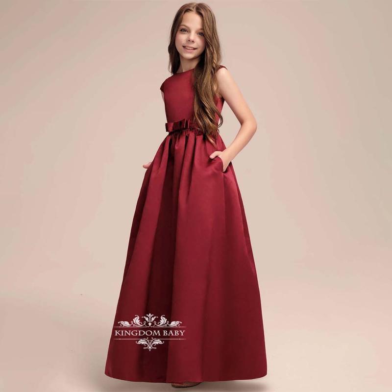 ドレス ワンピース キッズ 子供 女の子 フォーマル ノースリーブ ロング丈 結婚式 発表会 ピアノ 演奏会 パーティー オーケストラ ワインレッド ネイビー ホワイト|Grams店