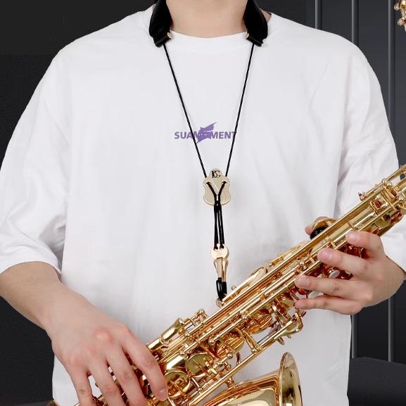 管楽器 吹奏楽器 アクセサリー パーツ ストラップ クラリネット オーボエ ネック シングル ショルダー ブラック