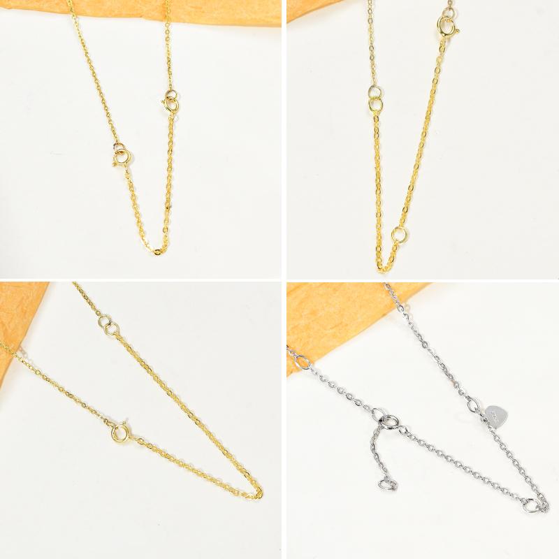 ブレスレット アジャスター チェーン 延長 スターリング バックル アクセサリー シルバー ゴールド ピンク