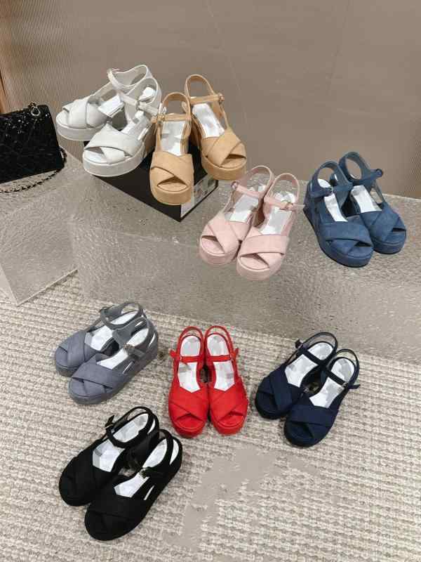 サンダル シューズ レディース 春夏 厚底 オープントゥ スエード クロス ストラップ ウェッジ ハイヒール ホワイト ブラック ピンク