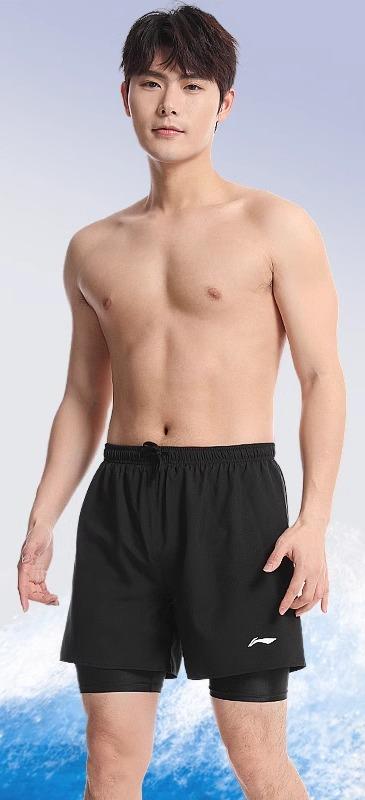 フィットネス 水着 メンズ スイムウェア 夏 ハーフパンツ 水泳 キャップ ゴーグル ブラック ブルー