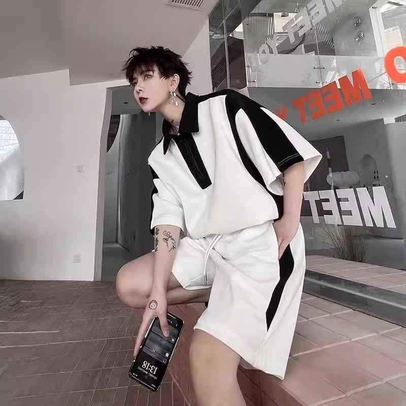 楽天市場】セットアップ メンズ ポロシャツ ハーフパンツ ショート