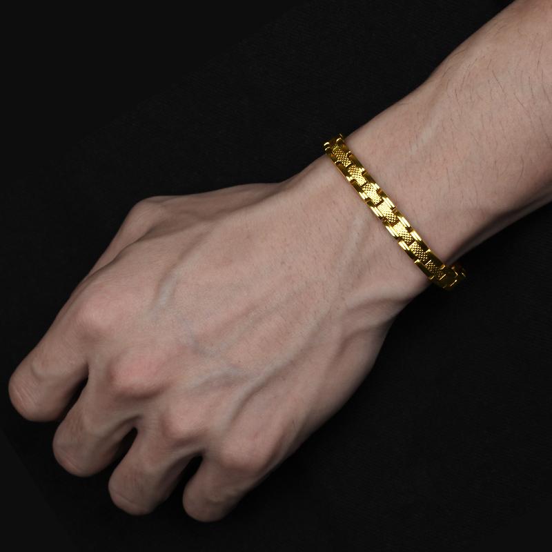 バングル メンズ レディース アクセサリー ブレスレット チタン銅 シンプル ジュエリー ゴールド ブラック シルバー