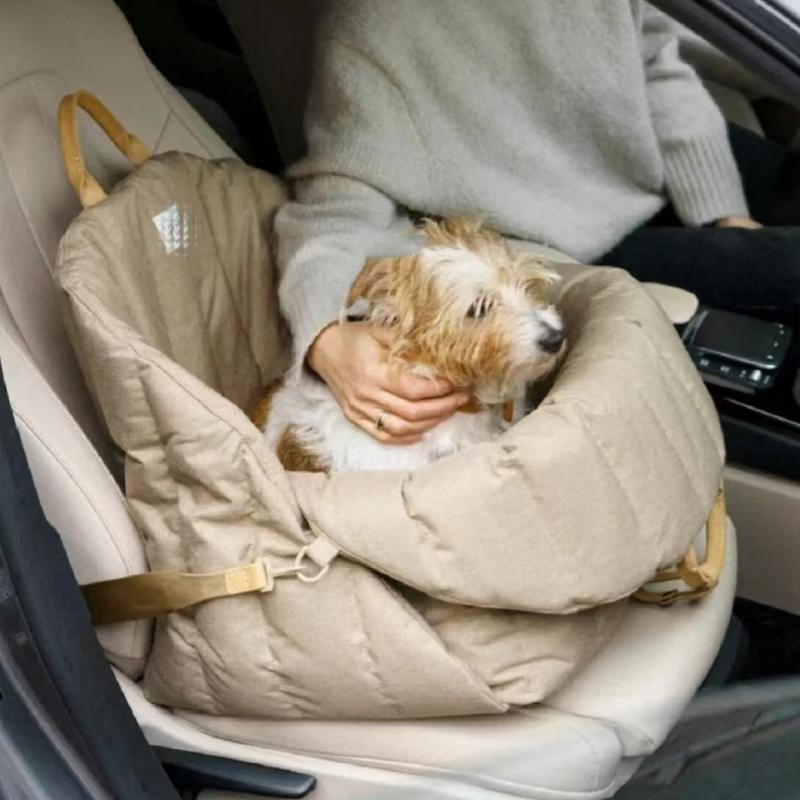 犬 猫 ペット 抱っこ リュック キャリーバッグ かばん 外出用 散歩 旅行 小型犬 ポータブル カーシート クッション カーキ グレー ブラック