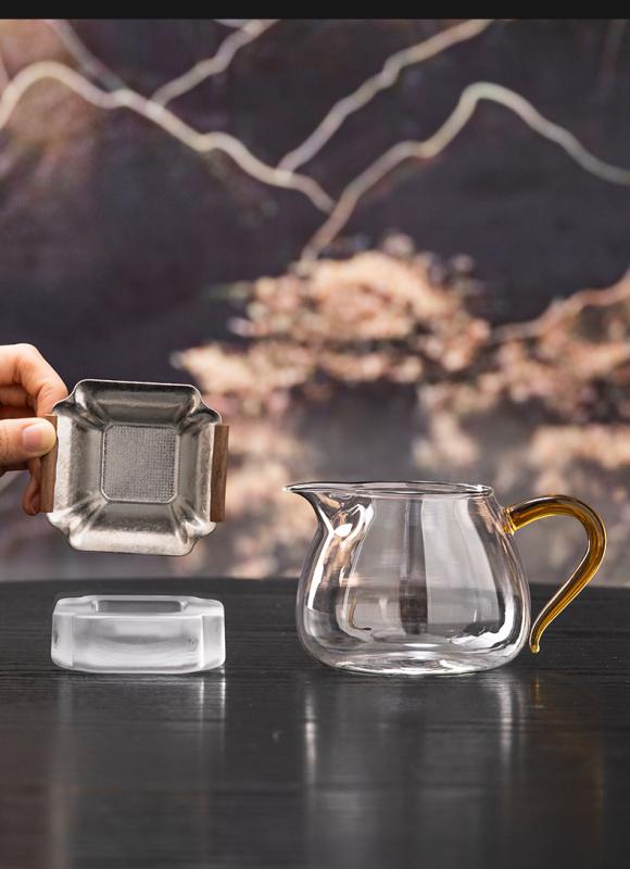 茶こし器 茶器 茶葉 茶漉し 茶道具 ティーフィルター 純チタン コーヒー お茶 調理器具 キッチン用品 器 濾し器 濾網 ティーインフューザー シルバー｜Grams店 6,339円