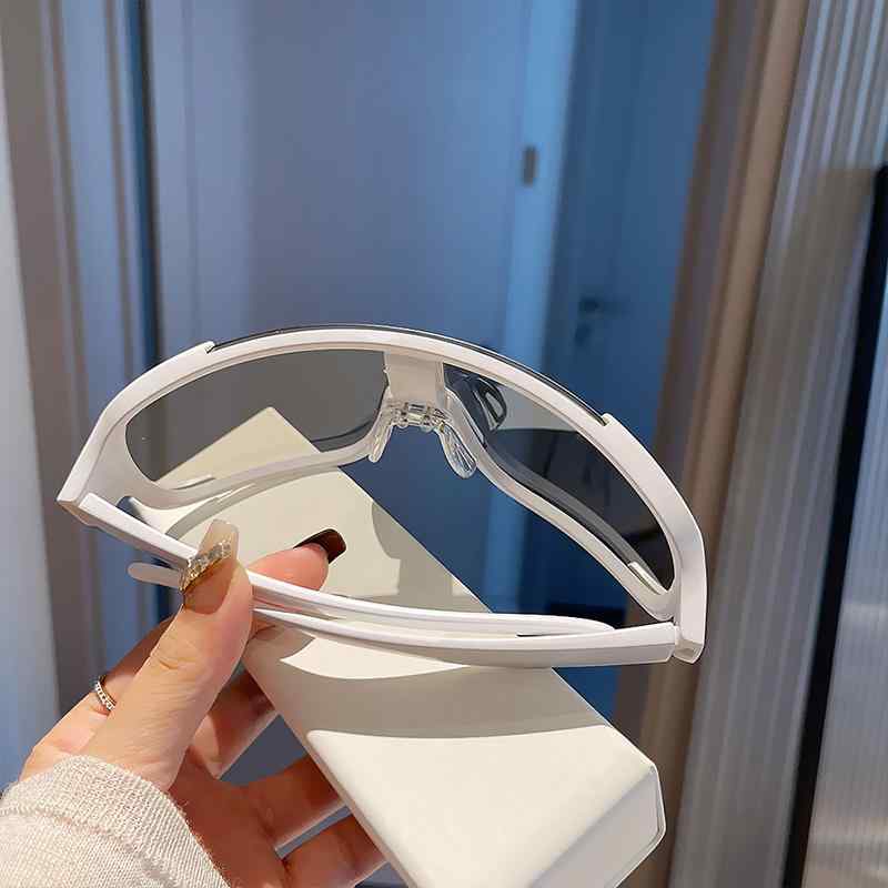 サングラス メンズ レディース 昼夜 ファッション フォトクロミック レンズ サイクリング 防風 偏光 メンズ 大きいフレーム ブラック ホワイト