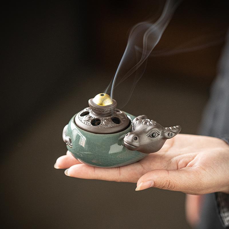 楽天市場】高麗青磁 福籠香炉[ふくろう 磁器 香炉 青磁 焼き物 縁起物