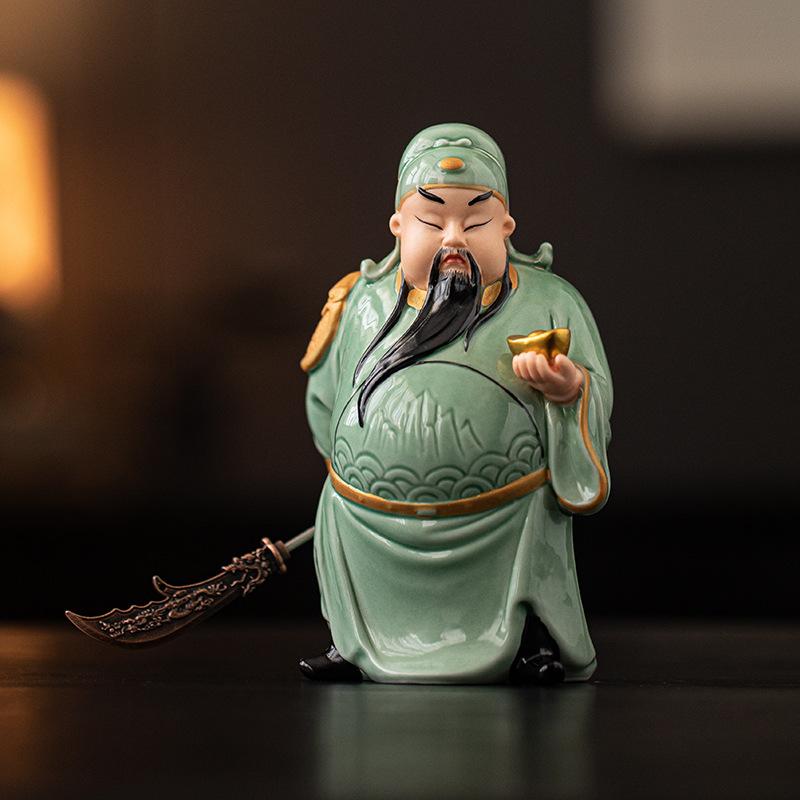 楽天市場】関羽 置物 三国志 風水 インテリア オブジェ 工芸品