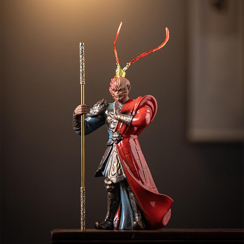 楽天市場】孫悟空 置物 仏像 斉天大聖 像 西遊記 風水 特大