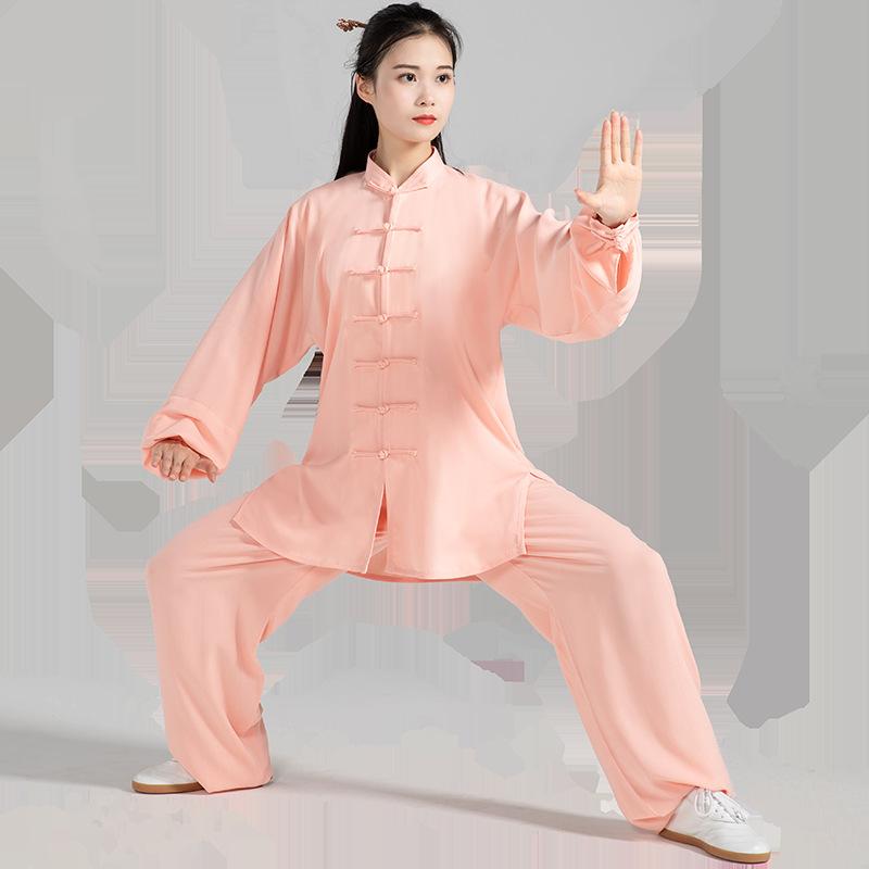 太極服 男女兼用 成年者用 太極拳 中国武術 読み合わせる着 読み合わせる着 演武服 告げ知らせる会 相応うネス 運動競技 ポリエステル 軽さ 通気性 吸湿速乾 無地 ゆったり 歳月 夏 白