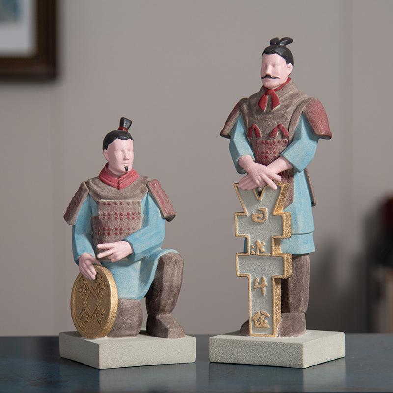 楽天市場】兵馬俑 レプリカ 中国 古代 4点セット 箱付き b1-102