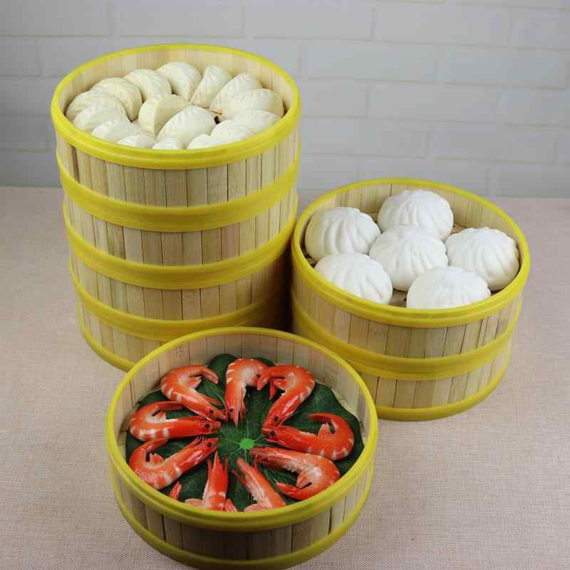 おままごとセット 子供 知育玩具 フェイク蒸籠 せいろ 肉まん 餃子 チャーシューまん 饅頭 中華まん 朝食ごっこ遊び シミュレーション プラスチック製 安全 おもちゃ 小物