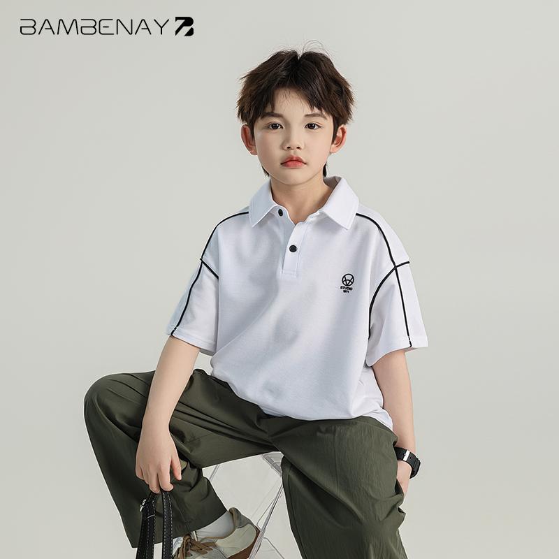 ポロシャツ キッズ 半袖 男の子 子供服 トップス カジュアル ファッション ゆったり 春夏 ブルー ホワイト
