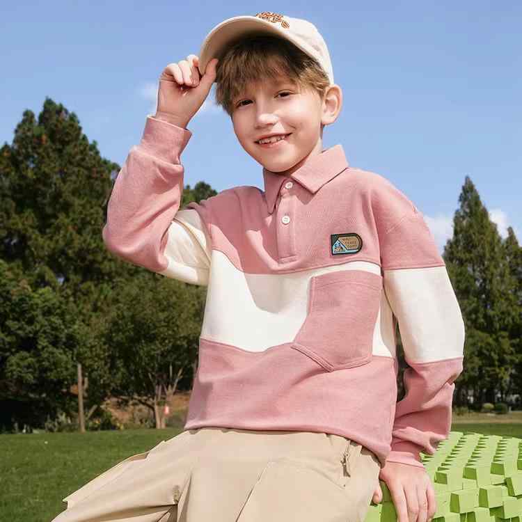 ポロシャツ キッズ 長袖 男の子 子供服 ミニ 子供 服中大 子供 男の子用 ポロシャツ 子供用 パッチワーク 長袖 Tシャツ大きな 背中の 絵 2025 春 新