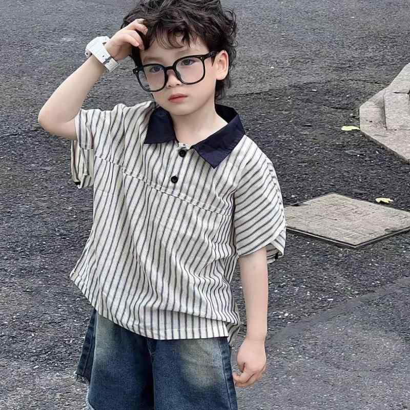 ポロシャツ キッズ 半袖 男の子 子供服 コットン トップス カジュアル ゆったり ファッション かっこいい 通気性 春夏