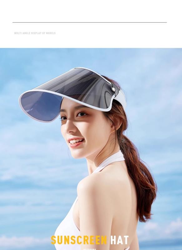サンバイザー メンズ レディース 春夏 人間の顔押しかぶせる UVとり捨てる 日焼押しとどめる アウトドア サイクリング 運動競技 ウォーキング 余暇 黒いこと サクラ色 米国海軍