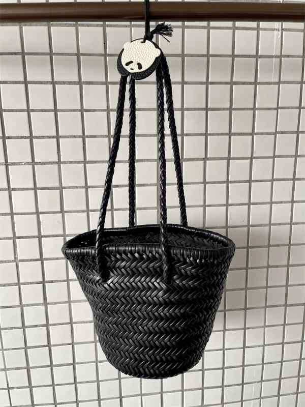 バッグ レディース 牛革 フレンチ 編み込み 手提げ 肩掛け バスケット レトロ 秋冬 普段使い 万能 おしゃれ ブラウン ブラック|Grams店