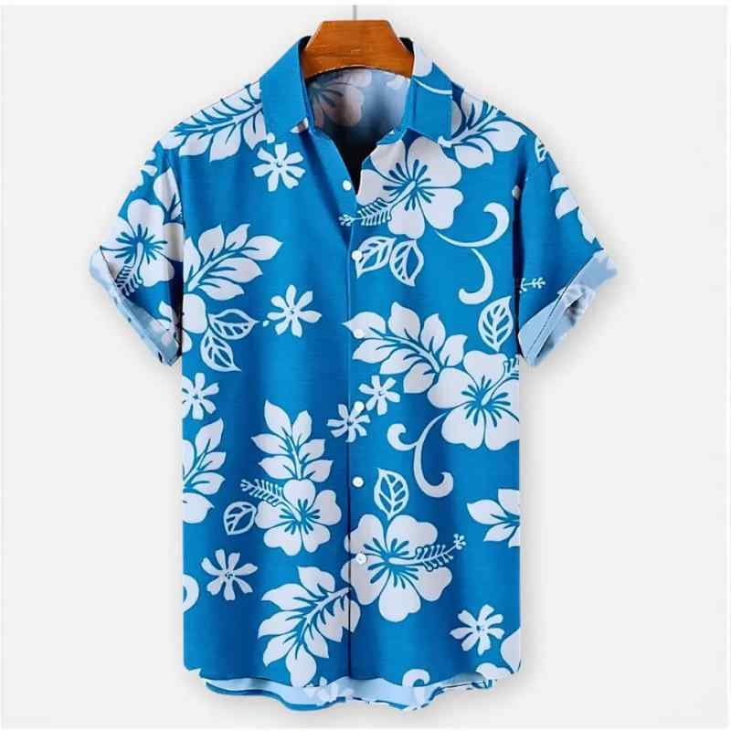 シャツ メンズ ハワイアン 花柄 半袖 オープンカラー ポリエステル 四面ストレッチ ルーズフィット ゆったり 洗濯可能 カジュアル 普段使い 大人カジュアル リゾートスタイル