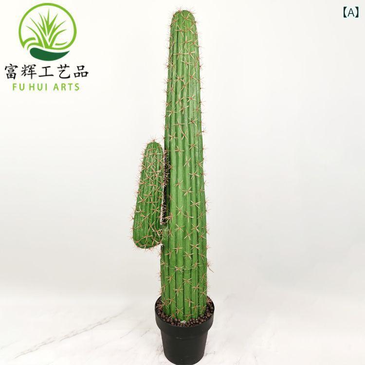 フェイクグリーン 写実的 カクタス 鉢植え 人工観葉草木 大型 柱型 PU PVC製 室内装飾かざり付ける リビング 夕御飯 入り口・入口 室内 見せびらかす オブジェ 映画化小物 ガーデンオーナメント・置物-花・ガーデン・DIY