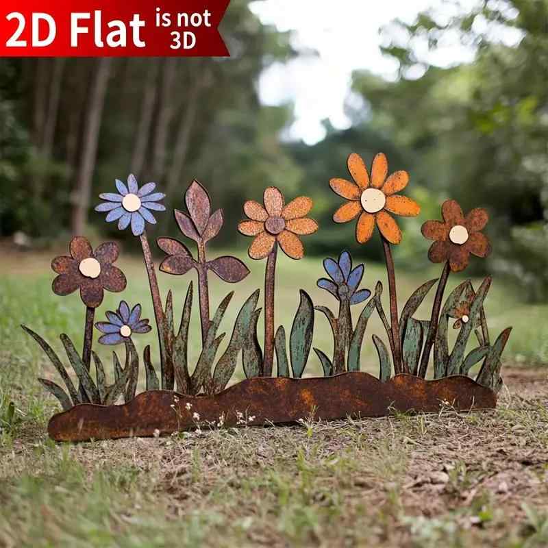 楽天市場】ガーデンピック 3個セット アンティーク風 錆びた質感