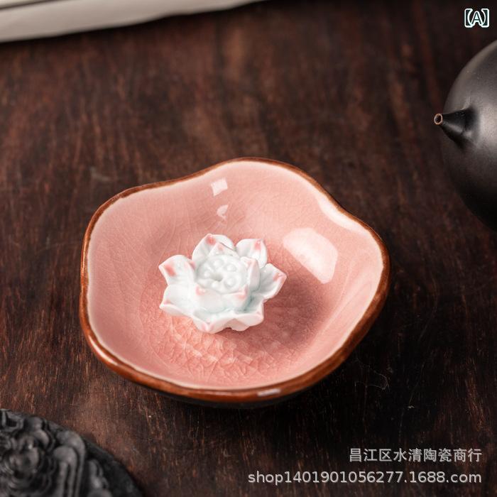 楽天市場】香炉 蓮の花びら 平たい形 和モダン風 陶磁器製 : ヘルツ