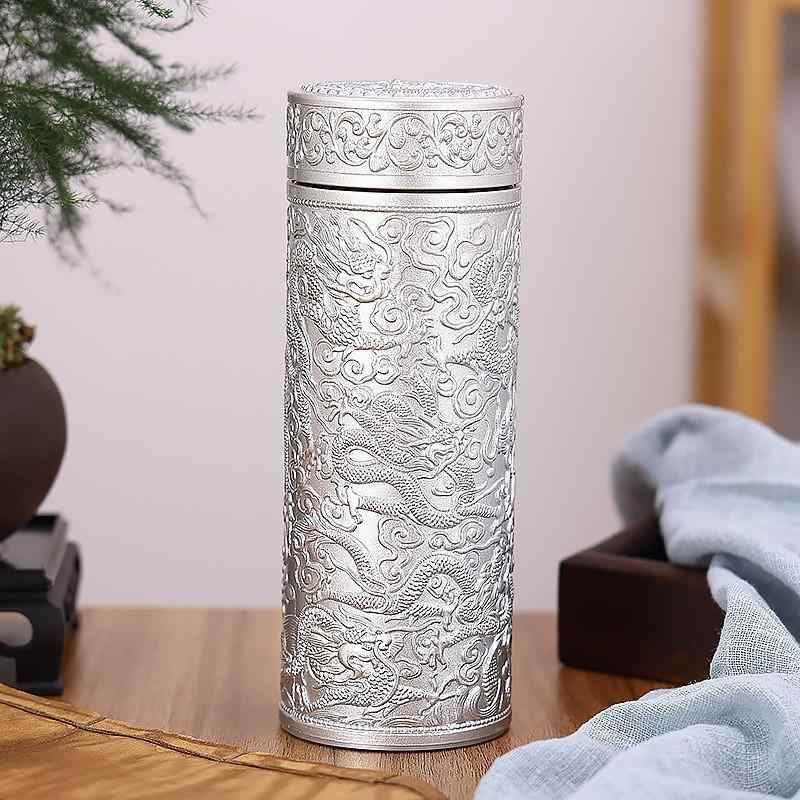 楽天市場】NEW! 九龍杯 健康茶飲み 保温 水筒 ボトル 茶文化 シルバー